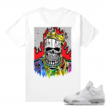 White Oreo 4s sneaker tees Notorious