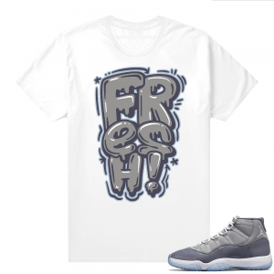 Cool Grey 11 Jordan - Tees Fresh Bubble Font