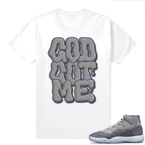 Cool Grey 11 Jordan - Tees God Got Me Bubble Font