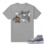 Cool Grey 11 Jordan - Tees Heather Grey Finessed