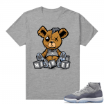 Cool Grey 11 Jordan - Tees Heather Grey Misfit Teddy