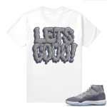 Cool Grey 11 Jordan - Tees Lets Go Bubble Font