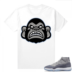 Cool Grey 11 Jordan - Tees White Ape Gang