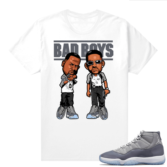 Cool Grey 11 Jordan - Tees White Bad Boys