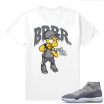 Cool Grey 11 Jordan - Tees White Bart Brrr