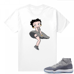 Cool Grey 11 Jordan - Tees White Betty Monroe