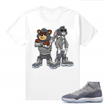 Cool Grey 11 Jordan - Tees White Big Steppas