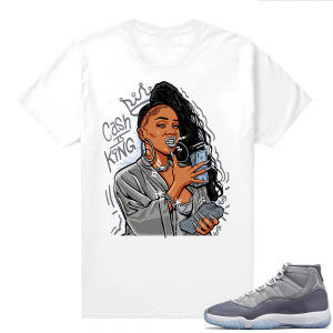 Cool Grey 11 Jordan - Tees White Cash is King