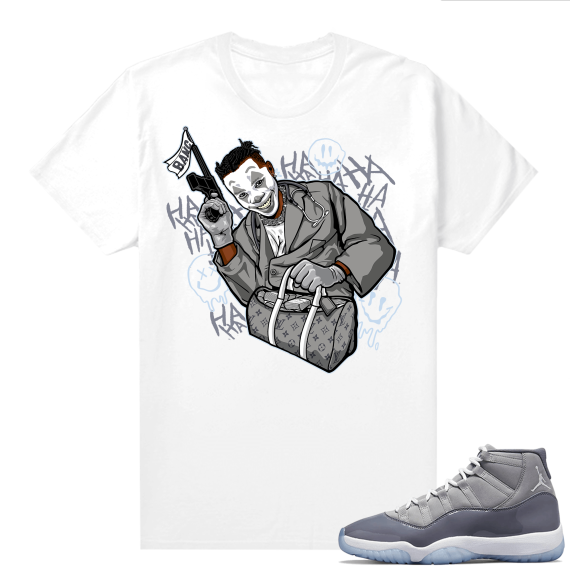 Cool Grey 11 Jordan - Tees White Dababy Joker