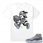 Cool Grey 11 Jordan - Tees White Double Up