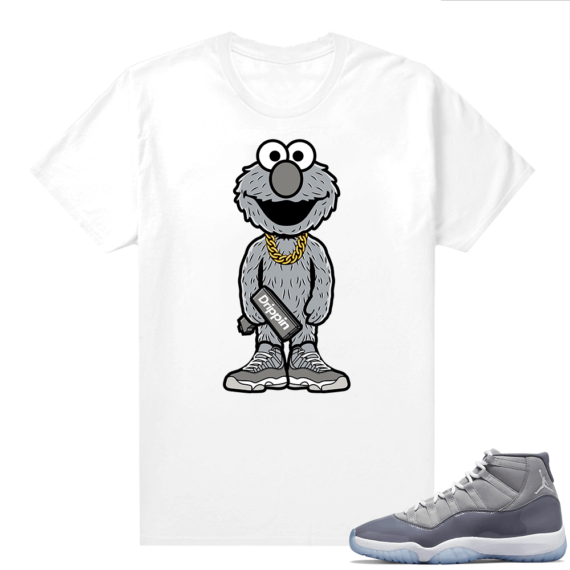 Cool Grey 11 Jordan - Tees White Elmo Drippin