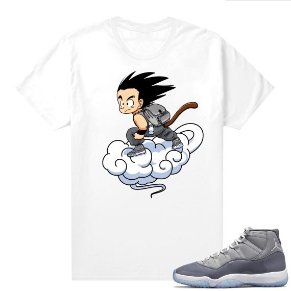 Cool Grey 11 Jordan - Tees White Fly Goku