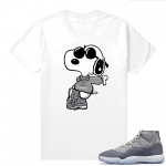 Cool Grey 11 Jordan - Tees White Fly Snoopy