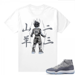 Cool Grey 11 Jordan - Tees White Goku 23