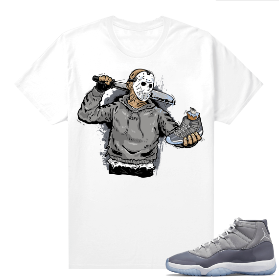 Cool Grey 11 Jordan - Tees White Jason Cop