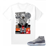 Cool Grey 11 Jordan - Tees White Kakashi