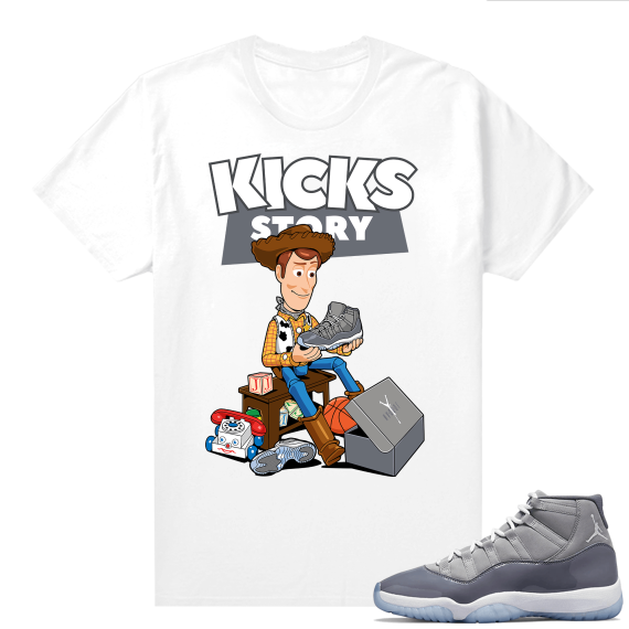 Cool Grey 11 Jordan - Tees White Kicks Story