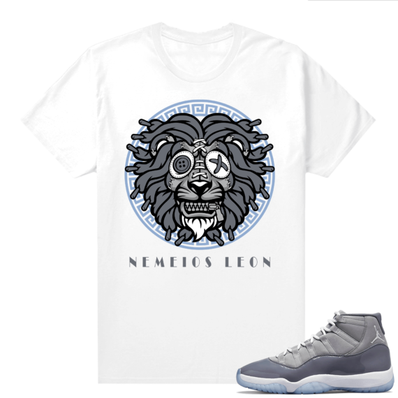 Cool Grey 11 Jordan - Tees White LEON