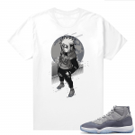 Cool Grey 11 Jordan - Tees White Minato