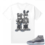 Cool Grey 11 Jordan - Tees White Misfitz Crew