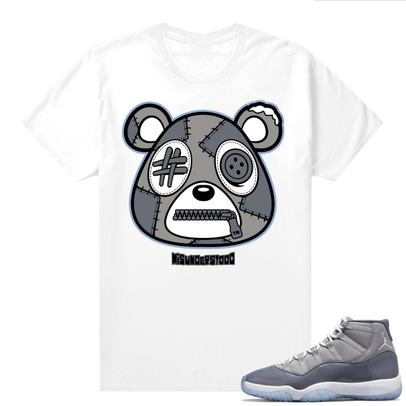 Cool Grey 11 Jordan - Tees White Misunderstood Bear