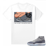 Cool Grey 11 Jordan - Tees White No 350s