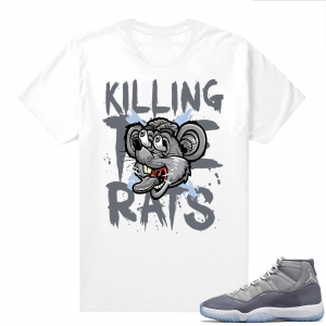 Cool Grey 11 Jordan - Tees White No Rats