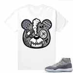 Cool Grey 11 Jordan - Tees White SZY Heartbreak Bear