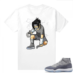 Cool Grey 11 Jordan - Tees White Sasuke