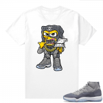 Cool Grey 11 Jordan - Tees White Savage Mode