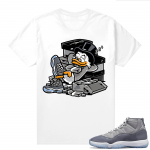 Cool Grey 11 Jordan - Tees White Scrooge Bred Up