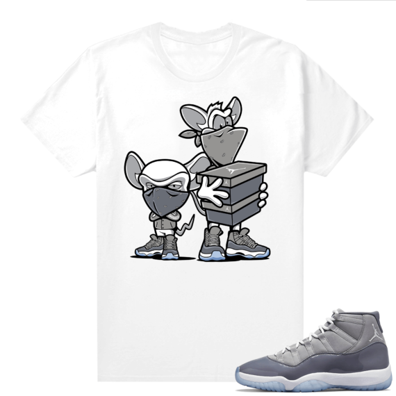 Cool Grey 11 Jordan - Tees White Sneaker Heist