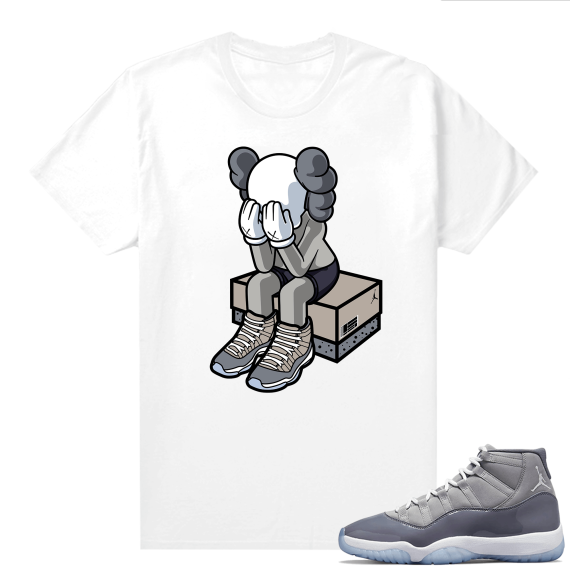 Cool Grey 11 Jordan - Tees White Toy x Cool Grey 11