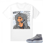 Cool Grey 11 Jordan - Tees White Watch For Snakes