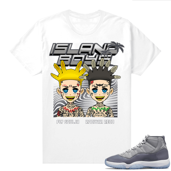 Cool Grey 11s shirt White Island Boy