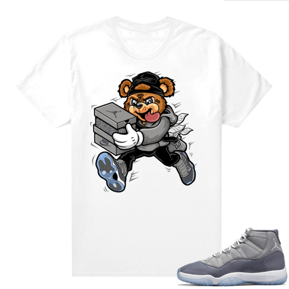 Cool Grey 11s shirt White Sneaker Heist