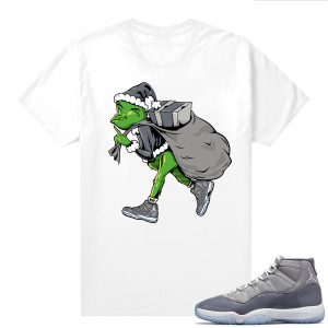 Grinch x Jordan 11 Cool Grey shirt