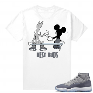 Jordan 11 Cool Grey T shirt Best Buds