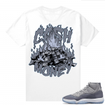 Jordan 11 Cool Grey T shirt Cash Money