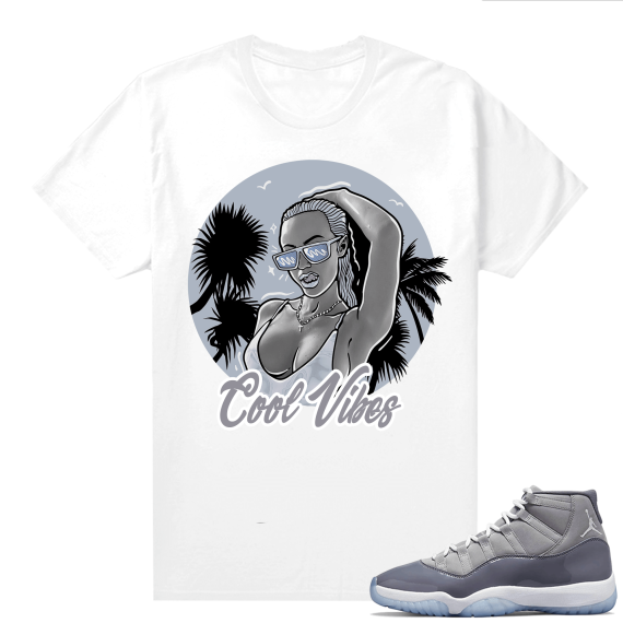 Jordan 11 Cool Grey T shirt Cool Vibes