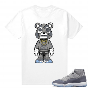 Jordan 11 Cool Grey T shirt Designer Bear Toon