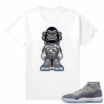 Jordan 11 Cool Grey T shirt Drippin Ape