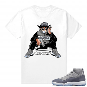 Jordan 11 Cool Grey T shirt Goku Hype