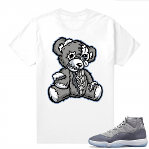 Jordan 11 Cool Grey T shirt Money Bear