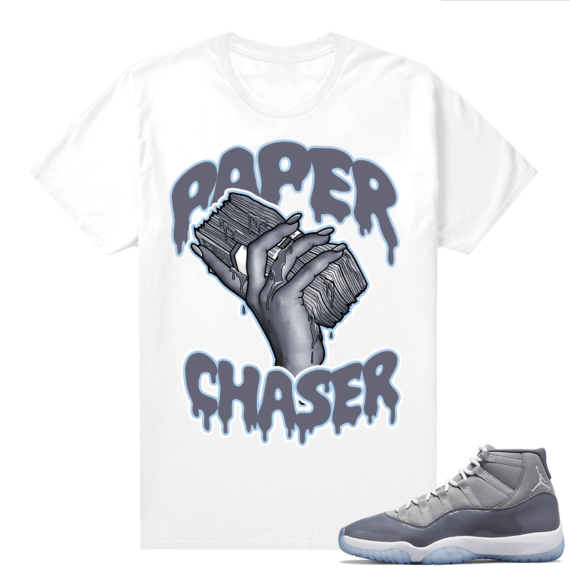 Jordan 11 Cool Grey T shirt Paper Chaser