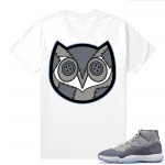 Jordan 11 Cool Grey T shirt Ragdoll OWL