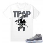 Jordan 11 Cool Grey T shirt Sneaker Trap