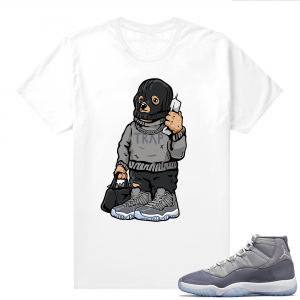 Jordan 11 Cool Grey T shirt Trap Bear