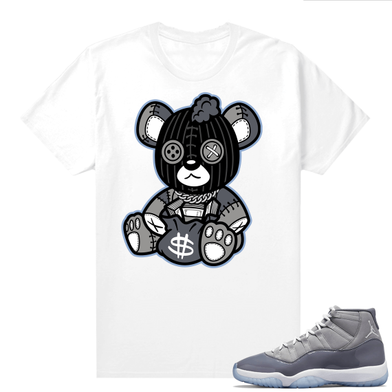 Jordan 11 Cool Grey T shirt Trap Teddy