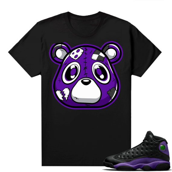 Court Purple 13s Jordan  tees black Heartless Bear